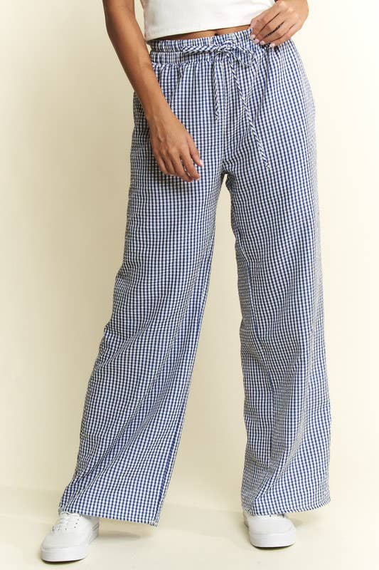 Gingham Boxer Casal Comfy Pants