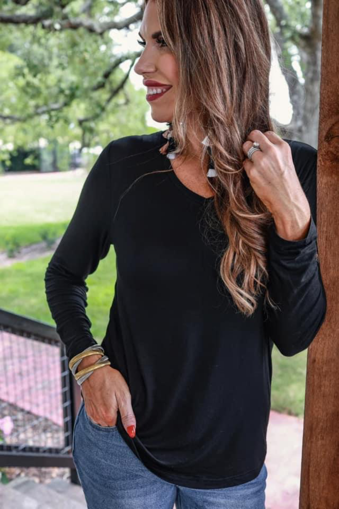 Brittany Basic Long Sleeve Top