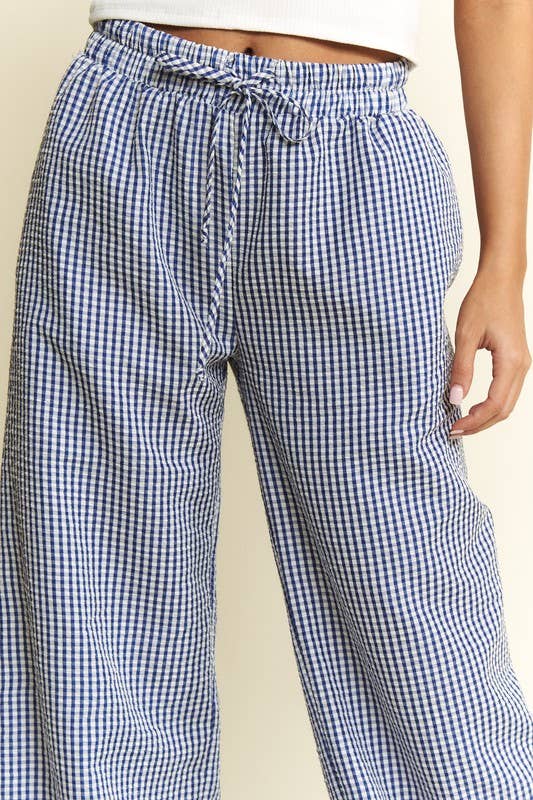 Gingham Boxer Casal Comfy Pants